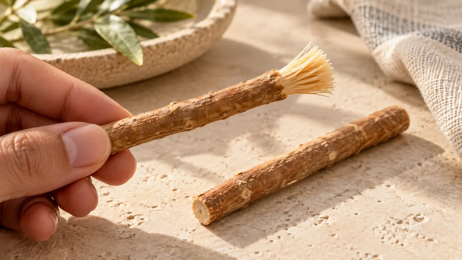 Bâton pour les dents : siwak ou miswak, comment le reconnaître ?
